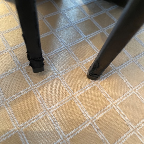 Saint Laurent Paris Bi-Color Black /Red Cap Toe Pointed Heels - Picture 6 of 11